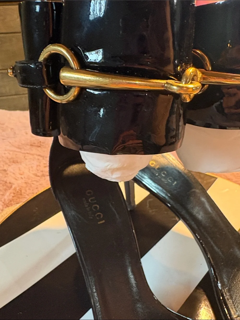 Authentic GUCCI Ursula Horsebit Accent Sandal